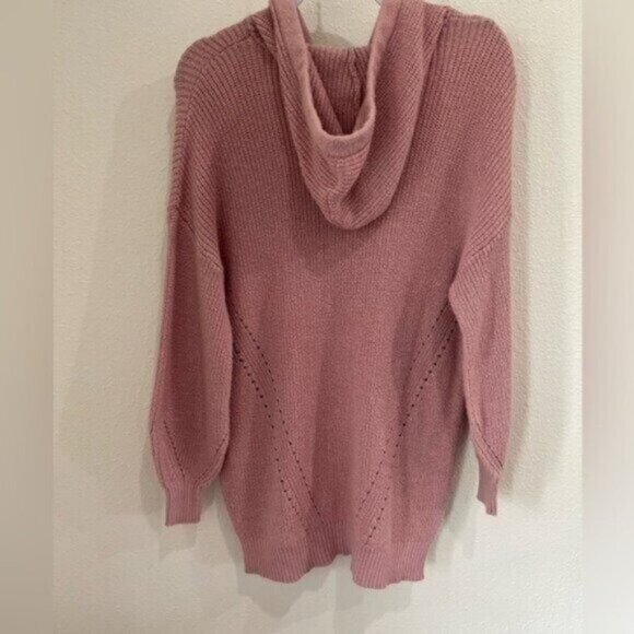 AEO Oversized Pink Hooded Sweater Athleisure Lounge Camping Soft - Picture 5 of 5